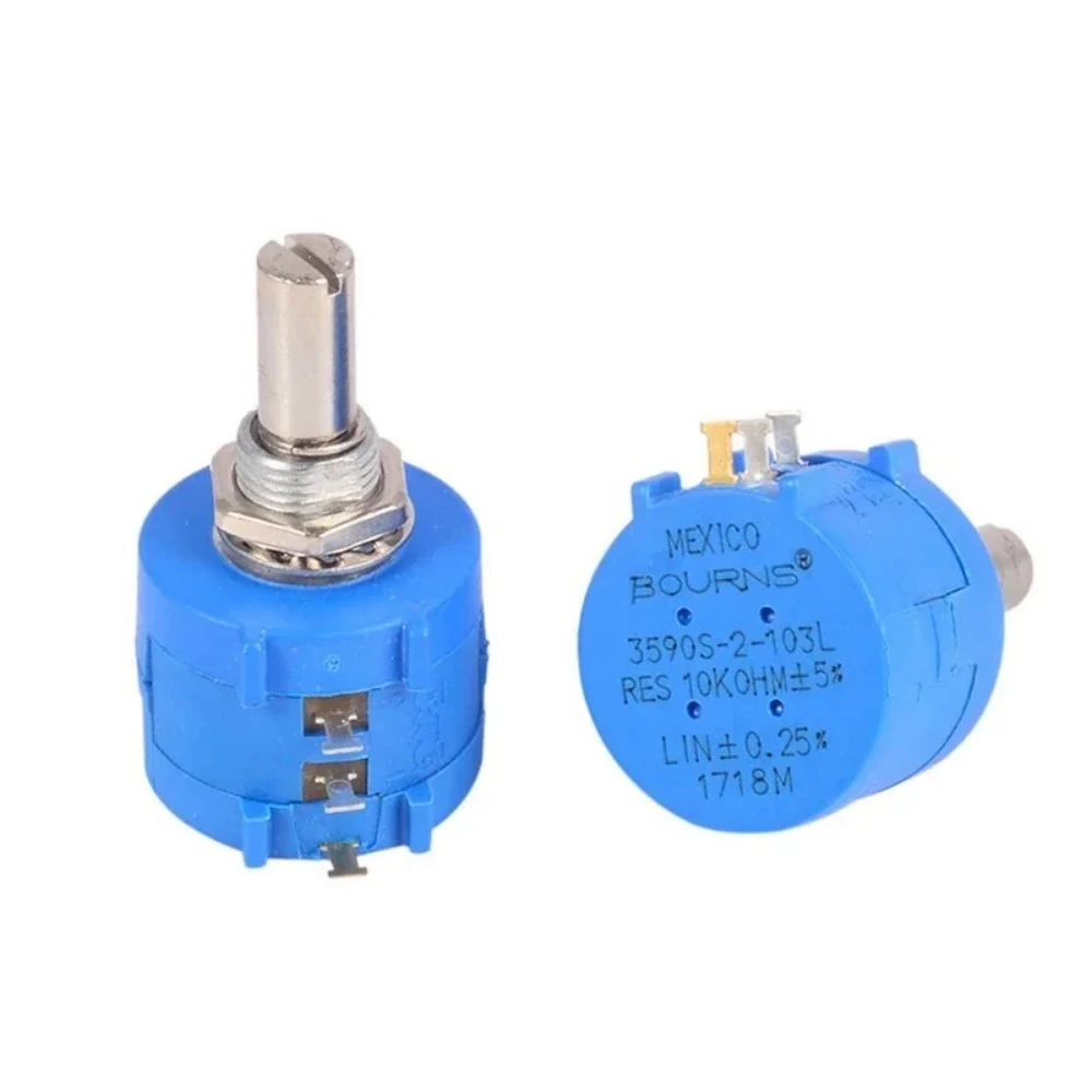 1/2PCS 3590S Multiturn Potentiometer 100 200 500 1K 2K 5K 10K 20K 50K 100K Ohm Potentiometers Adjustable Resistor