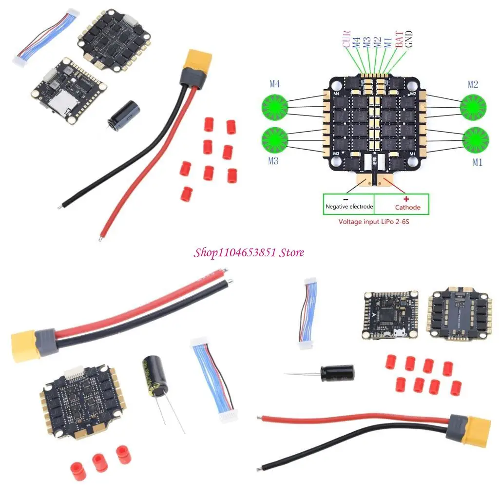

F4 V3S 30.5x30.5mm ESC Stack BMI270 Flight Controllers Module Board