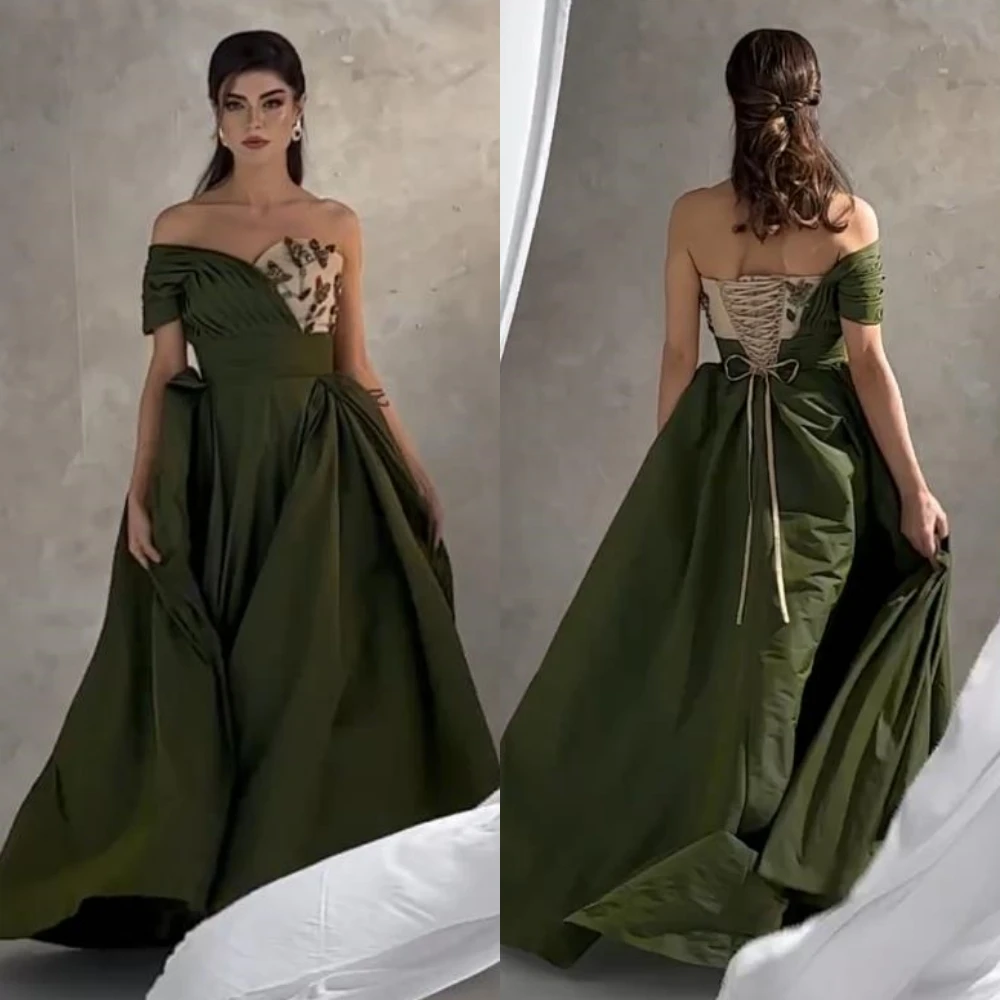 

Customized Women Sexy Casual One-shoulder Ball Gown Quinceanera Flower Draped Floor Length Charmeuse