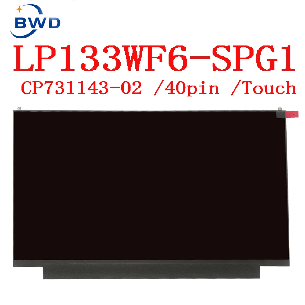 Imagem -02 - Touch Toque Lcd Display Led para Fujitsu U938 Portátil 13.3 Led Painel de Tela Lcd Lp133wf6-spg1 Fhd Ips 1920*1080 Cp73114302 13