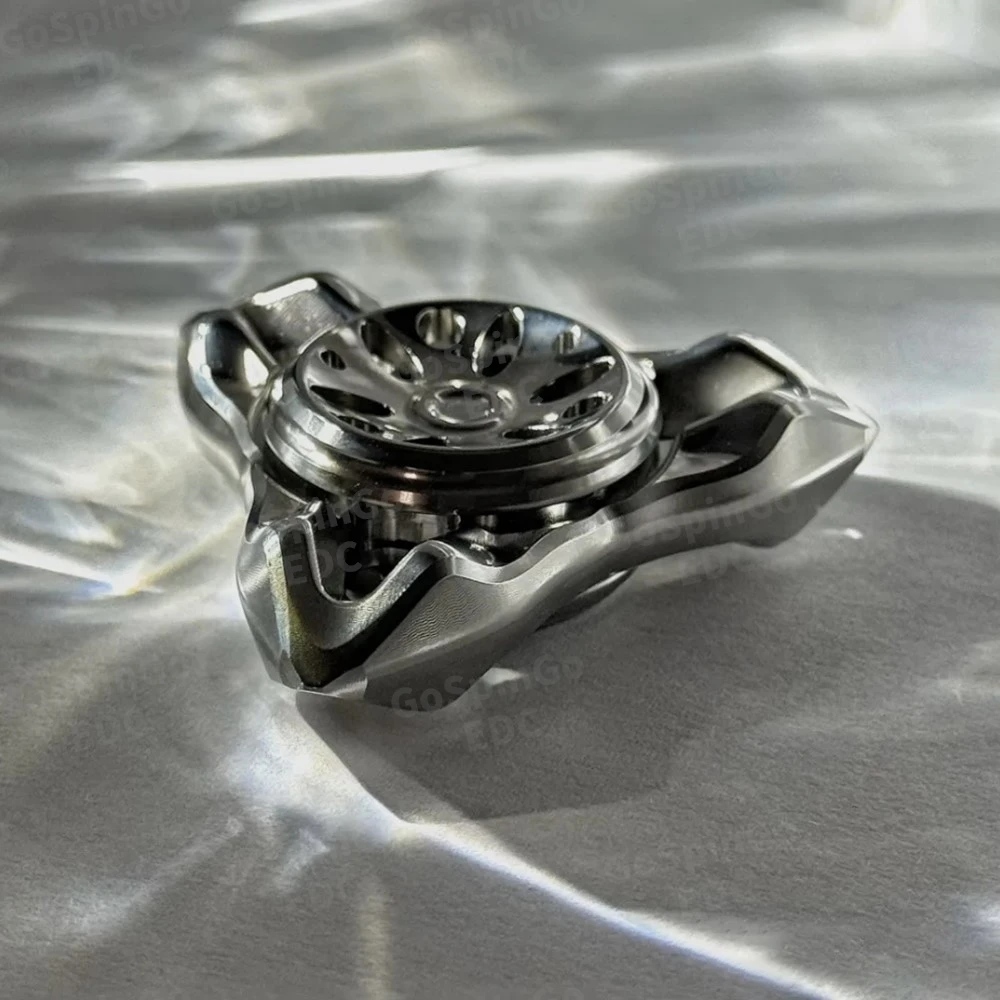 LQ EDC SHESHA تململ سبينر الفولاذ المقاوم للصدأ الزركونيوم ألعاب متململة للبالغين مكتب عمل الملحقات ثلاثة شفرات سبينر