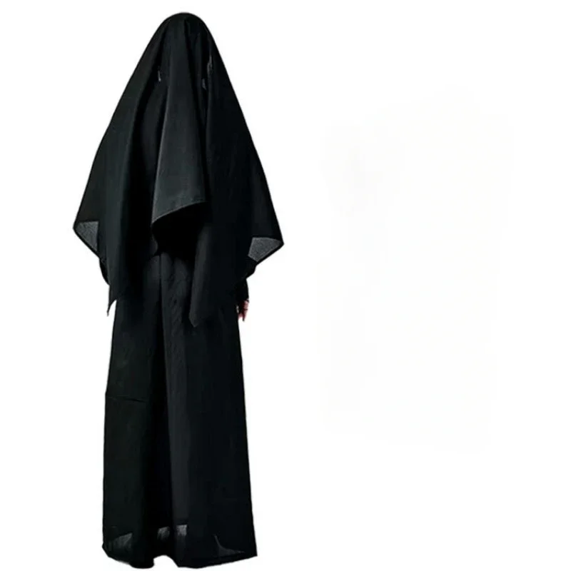 Halloween Nun Cosplay Costume Suit Horror Nun Priest Cos Outfits Woman Clothes Carnival Long Robes Religious Catholic Clothing