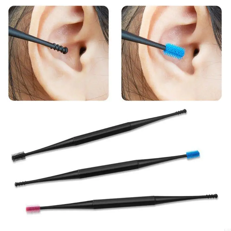 

K1KB Силиконовый 360 градусов Sipral Earpick Двусторонняя ушная восковая воск для удаления коррет