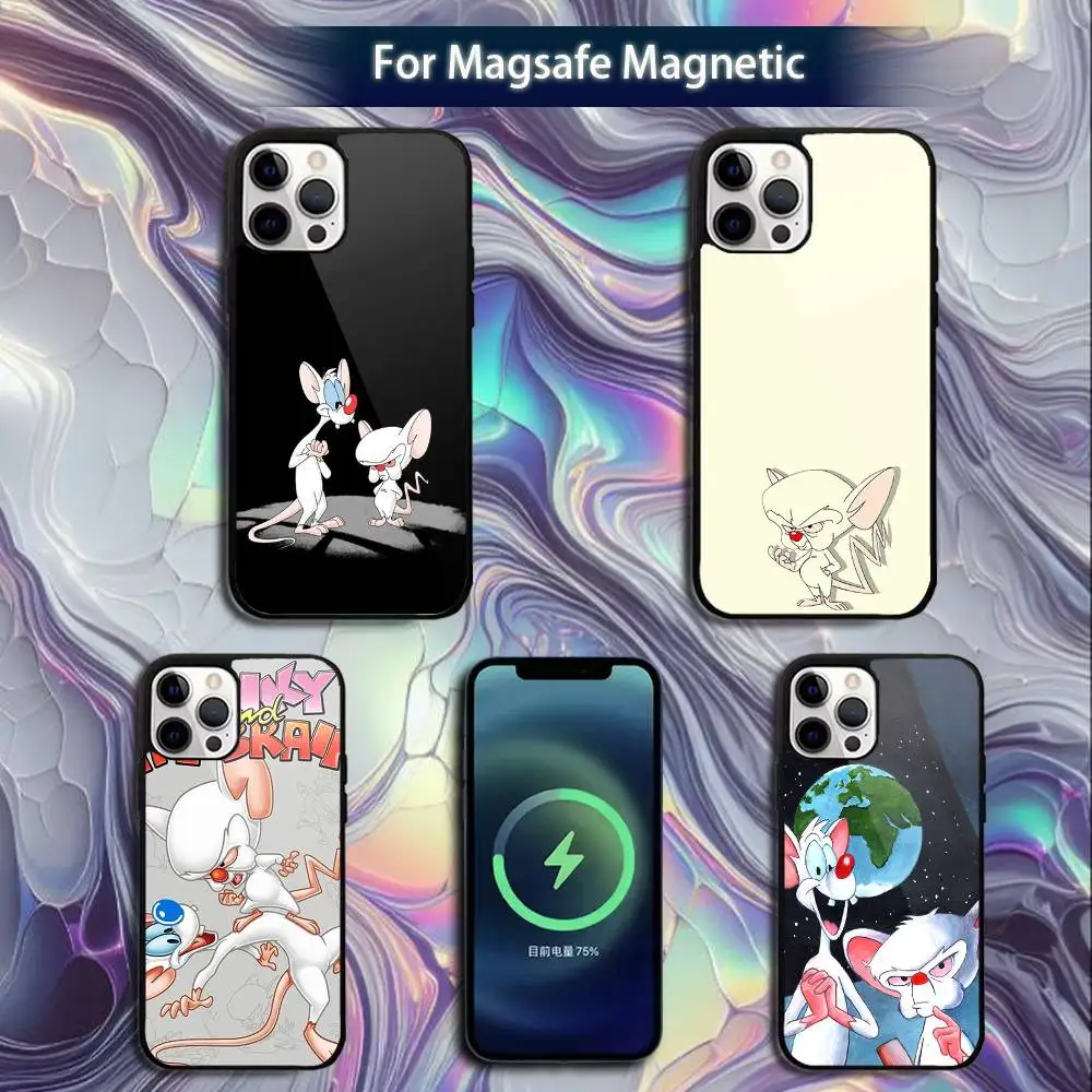 

P-Pinky and the B-Brain Phone Case For iPhone 16e,16,15,14,13,12,11,Plus,Pro,Max,Mini Magsafe Magnetic Wireless Charging
