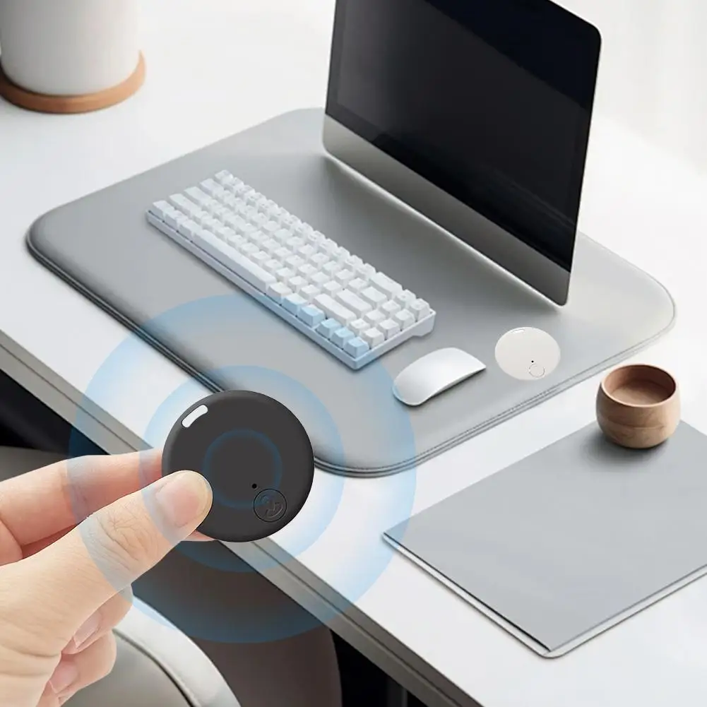 Mini Bluetooth Tracker AntiLost Device Round Pet Kids Bag Wallet Tracking Smart Finder Locator