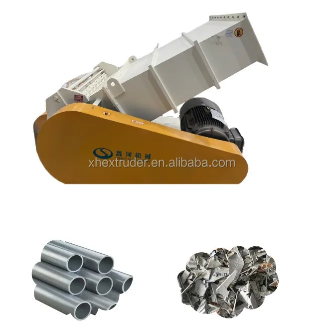 high speed industry plastic PET recycle PVC bottle crusher PP WPC PE panel crushing machine