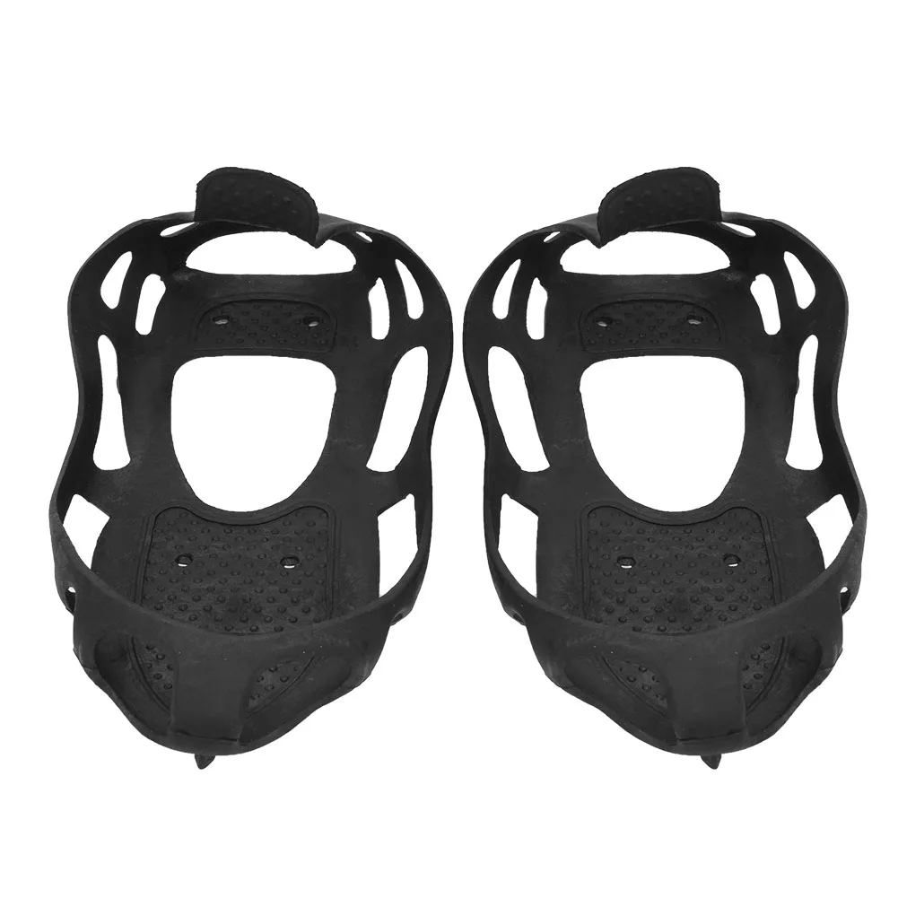 Paku Anti Selip TPE 24 Gigi, Alat Anti Selip untuk Sepatu, Paku Crampon untuk Salju, Tanah, Hiking, dan Panjat Tebing