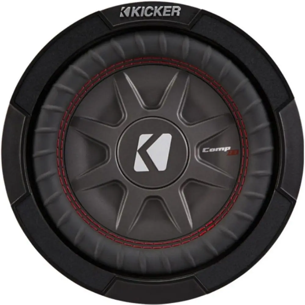 

8 Inch Dual 600 Watt CompRT 2 Ohm Shallow Slim Car Subwooer | 43CWRT82