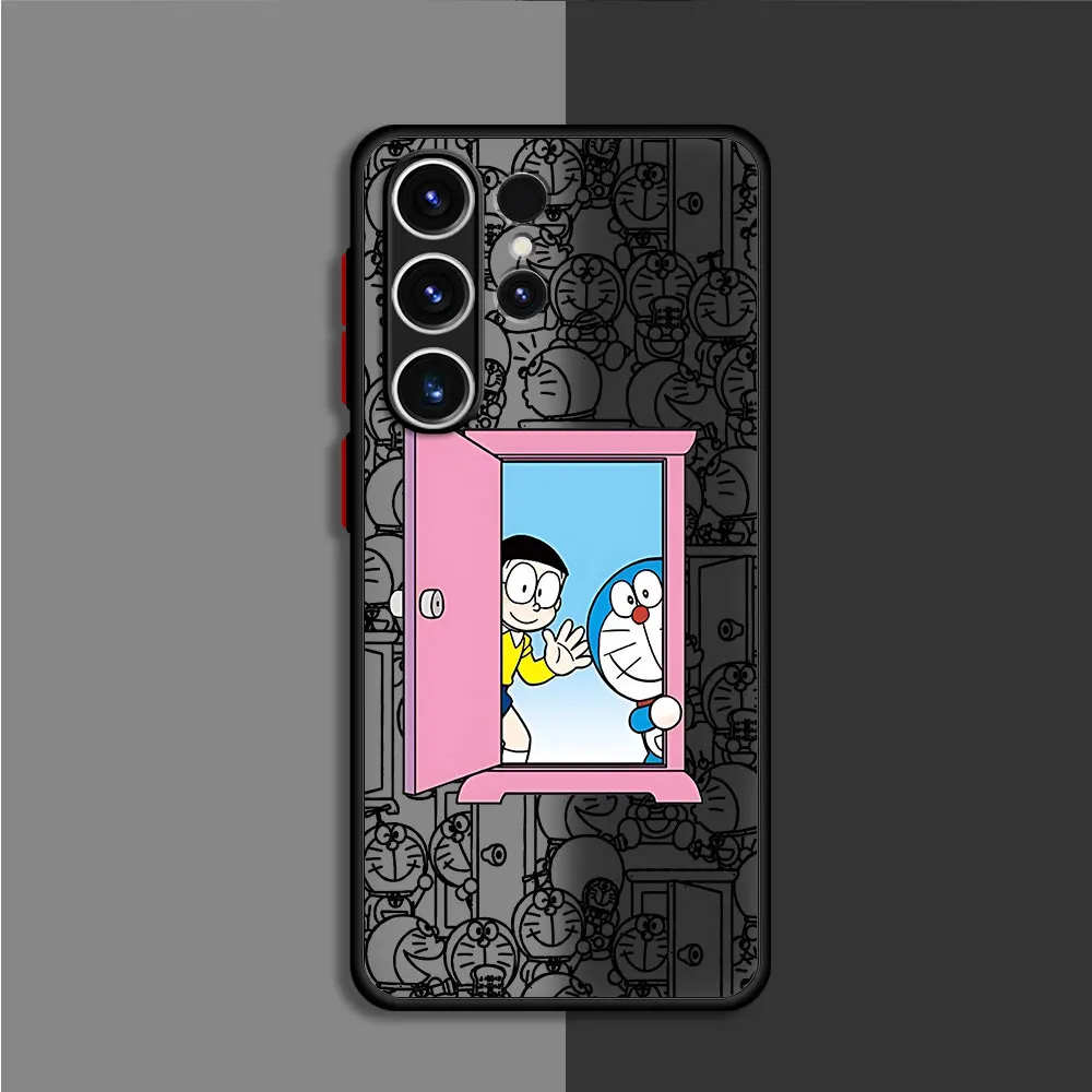 Cute Doraemon Funny Art Armor Cover Shockproof Case for Samsung Galaxy S23 Ultra S21 S10 Plus S22 S24 Plus S20 FE S23 FE S9