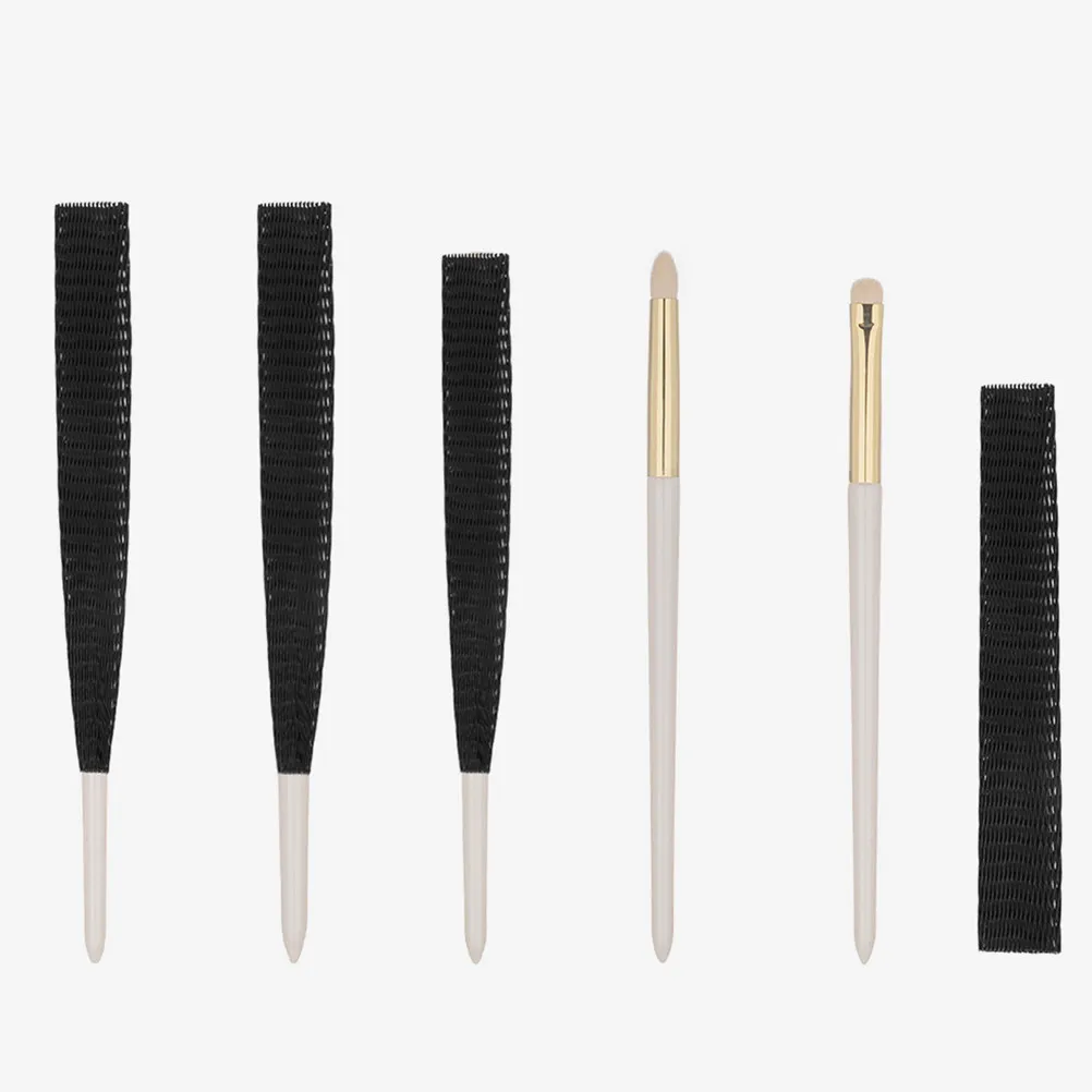 

200Pcs Brush Cover Set Plastic Mesh Sleeve Protects Bristles Durable and Reliable for Travel Make Up Brush Covers