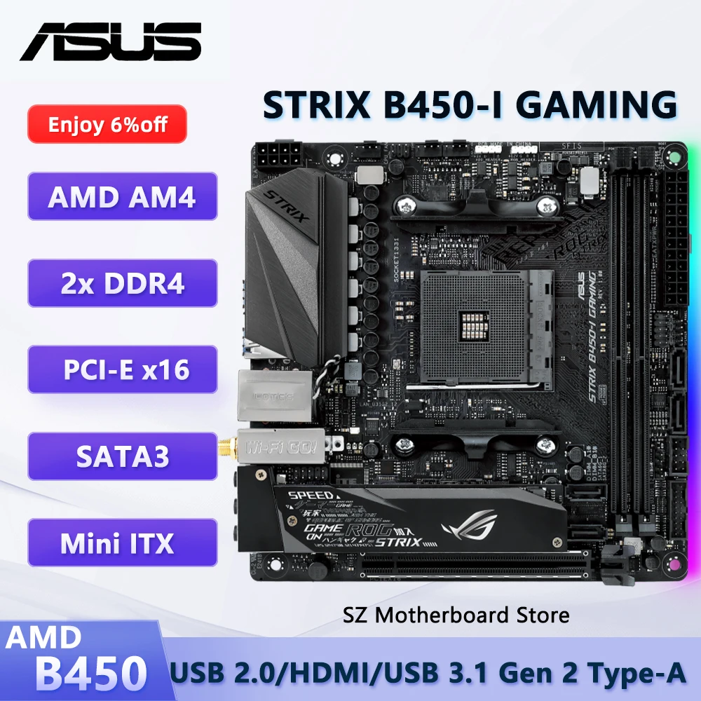 Asus Strix B450-I G… - image