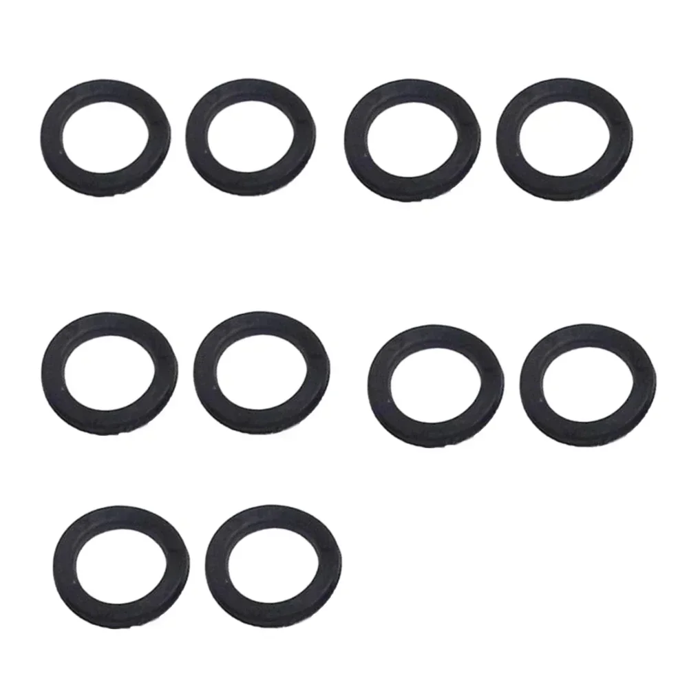10/20pcs Replacement Orings Rubber Washers For 1 Spinlock Dumbbell Nut Fitness Accessories Durable Practical Plastic Black 25mm