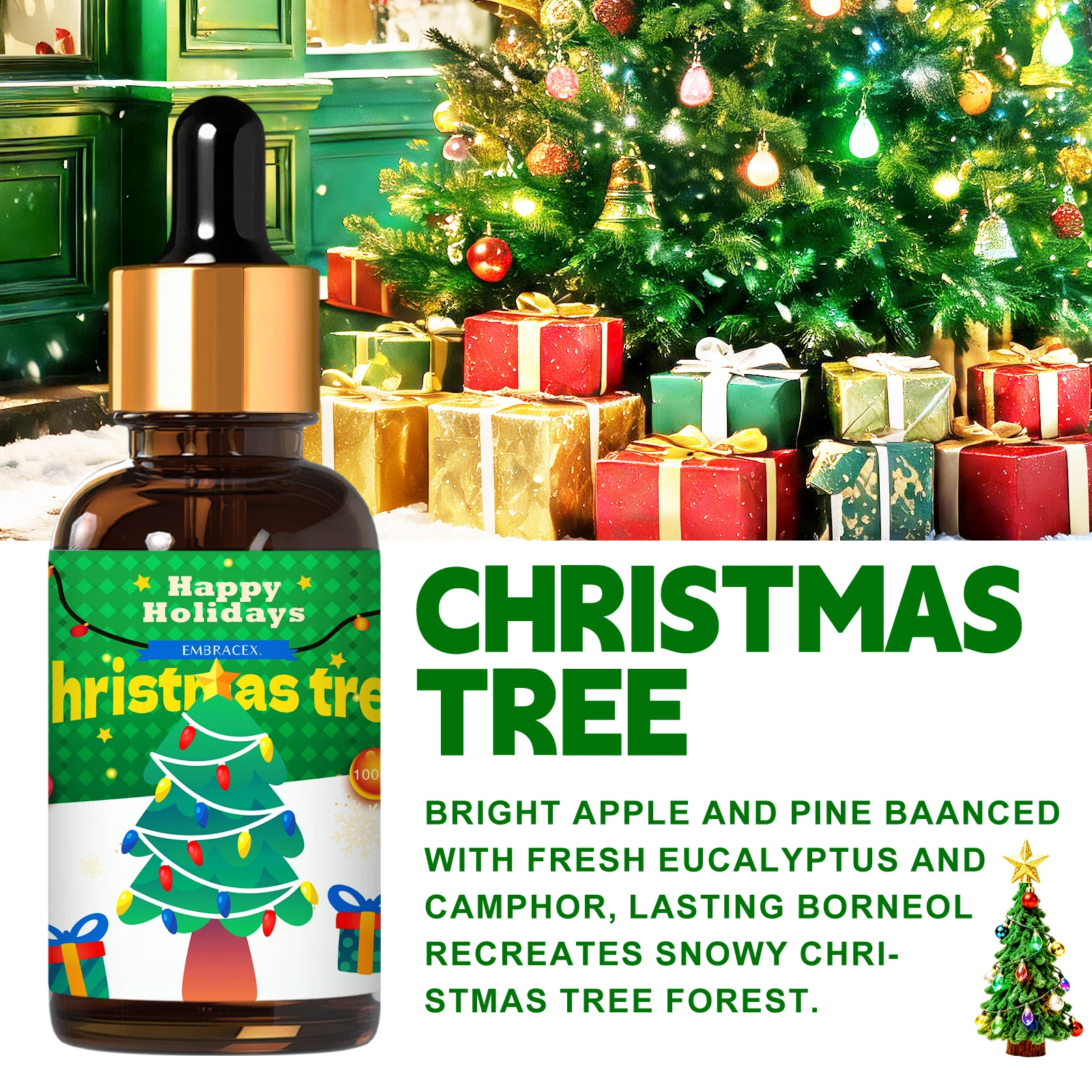 30ml クリスマスツリーの香りのフレグランスオイル、アロマ - Xmas Home Fragrance のレビューと価格