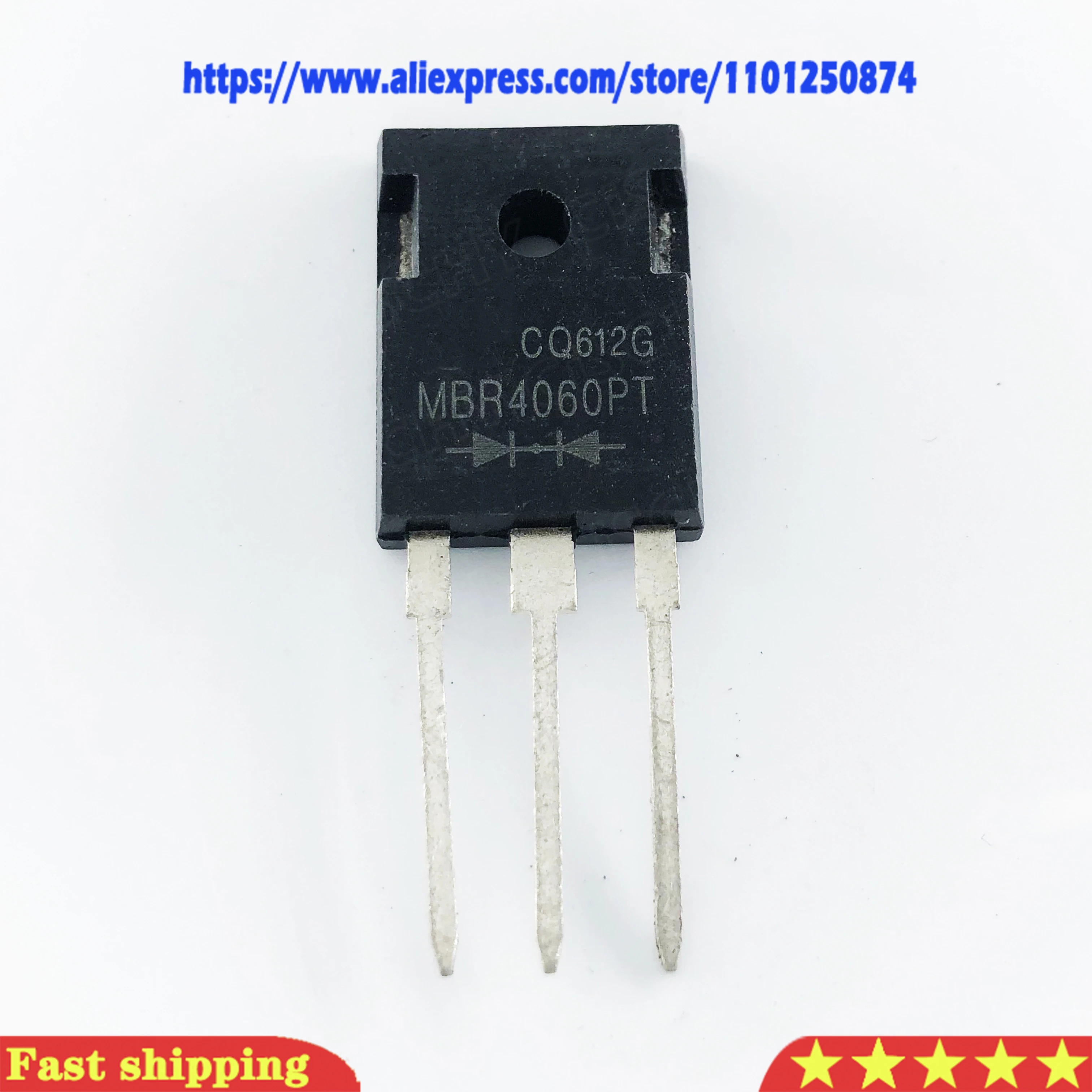 5pcs/lot MBR4060PT MBR4060APT MBR4060 Schottky transistor 40A60V TO-3P-3 widget In Stock