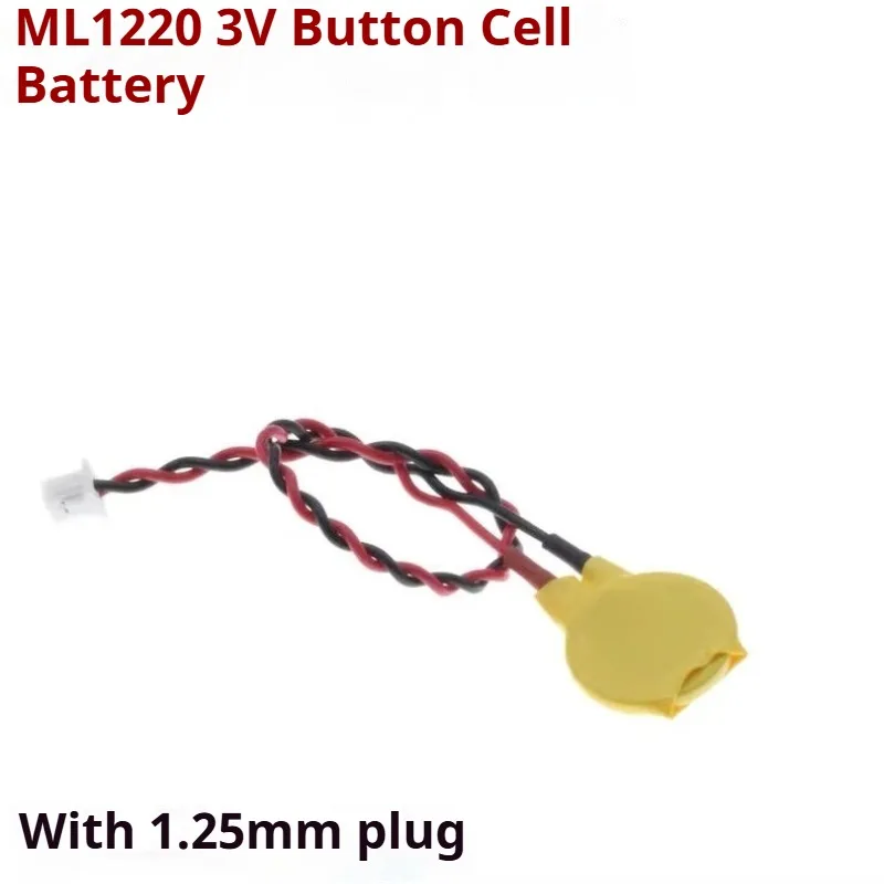 Batteria CMOS ML1220 Per Notebook | Ricaricabile 3V Con Cavo Per BIOS Portatile - 3