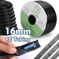 10-200m Drip Tape 16MM PE Tubing Spacing 10-40CM for Garden Greenhouse Watering Agricultural Irrigation 3L/H Soaker Hose Dripper