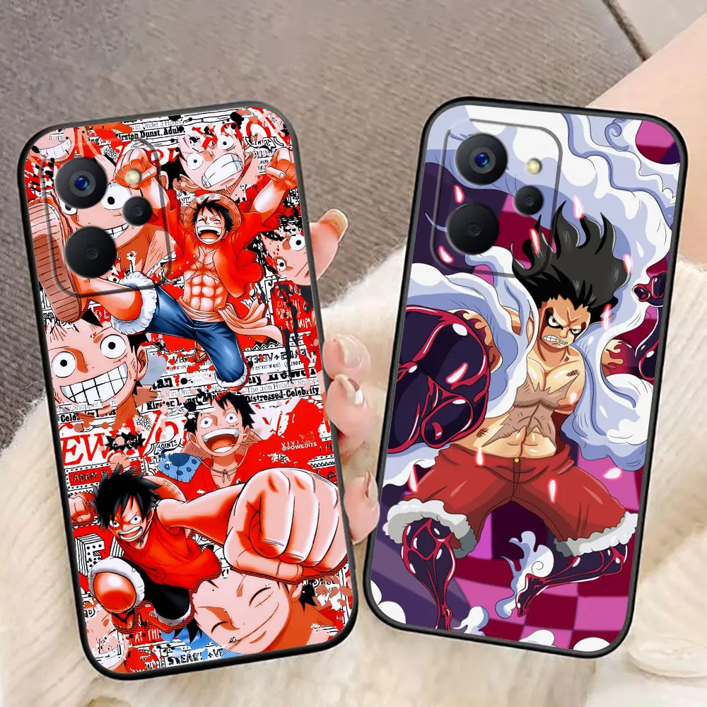 Anime One Piece Luffys Phone Case For OPPO Realme 5 15 15T 14 13 12 11 10 9 9I 8 8I 7 7I 6 Pro Plus TPU Case Funda Shell Cover