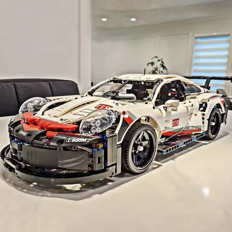 Nouvel ensemble de blocs de construction compatibles Lego Voiture de sport 2026 pour garçons – Jouet de montage 2026 – Cadeau du groupe de machines