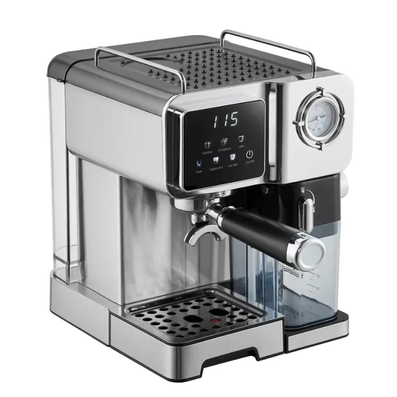 Espresso Cappuccino Machine Stainless Steel Coffee Maker With Automatic Milk Frother 20 Bar Pump Ideal for Home Baristas