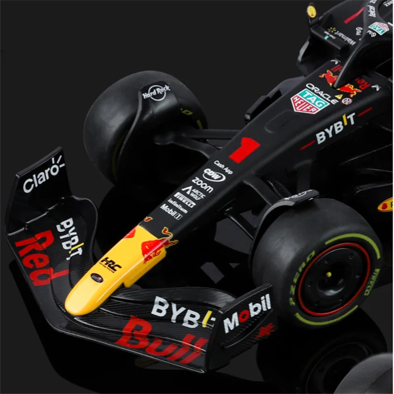 1:24 2023 Campione Red Bull RB19 1 #   Modello di auto da corsa in lega Verstappen Simulazione di formule uno Modello di super auto pressofuso Regali per bambini