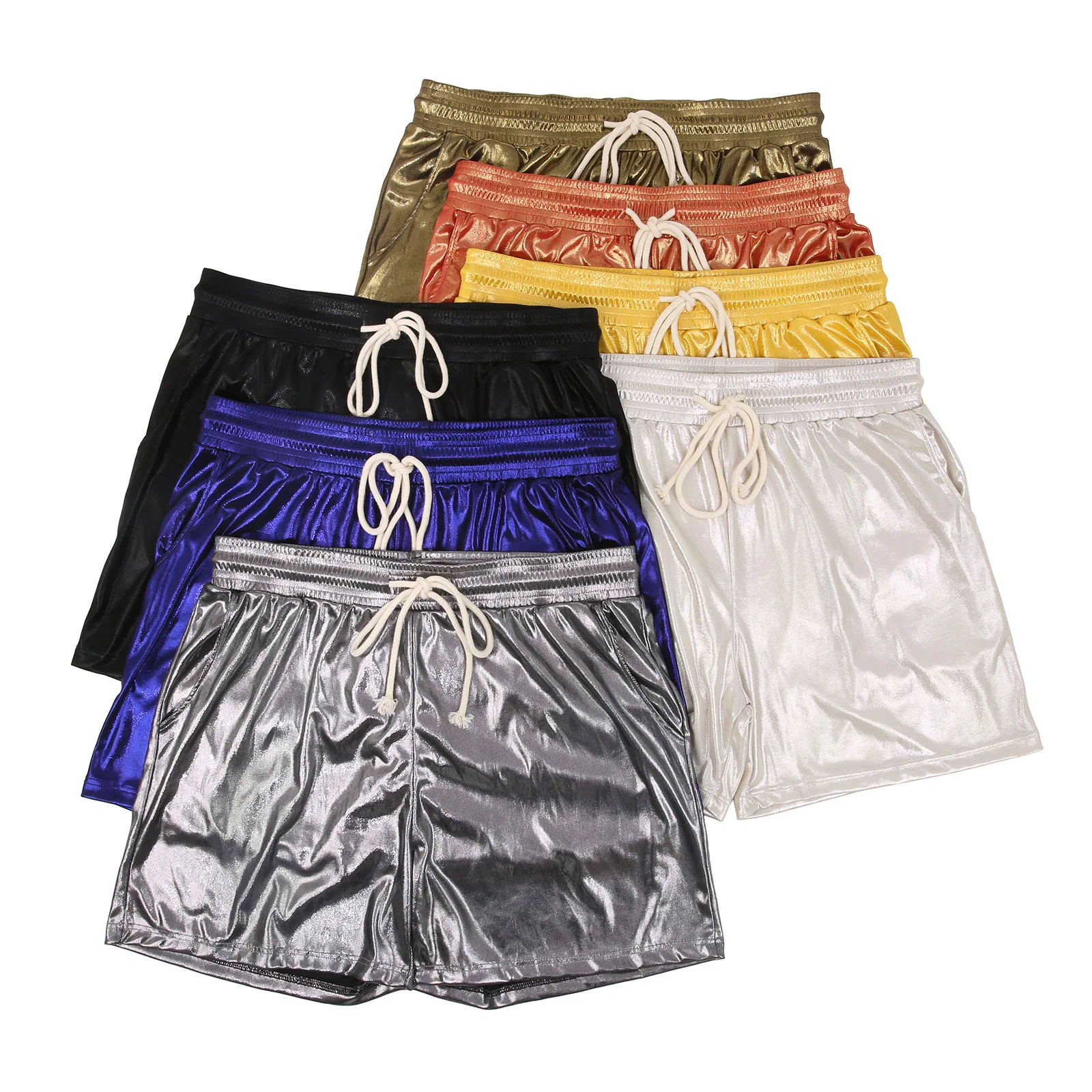 

Casual Shorts Men's Running Sports Shorts Man Shiny Gym Fitness Basketbal Sportswear Ultra-thin Short Pants Jogging Sweatpants
