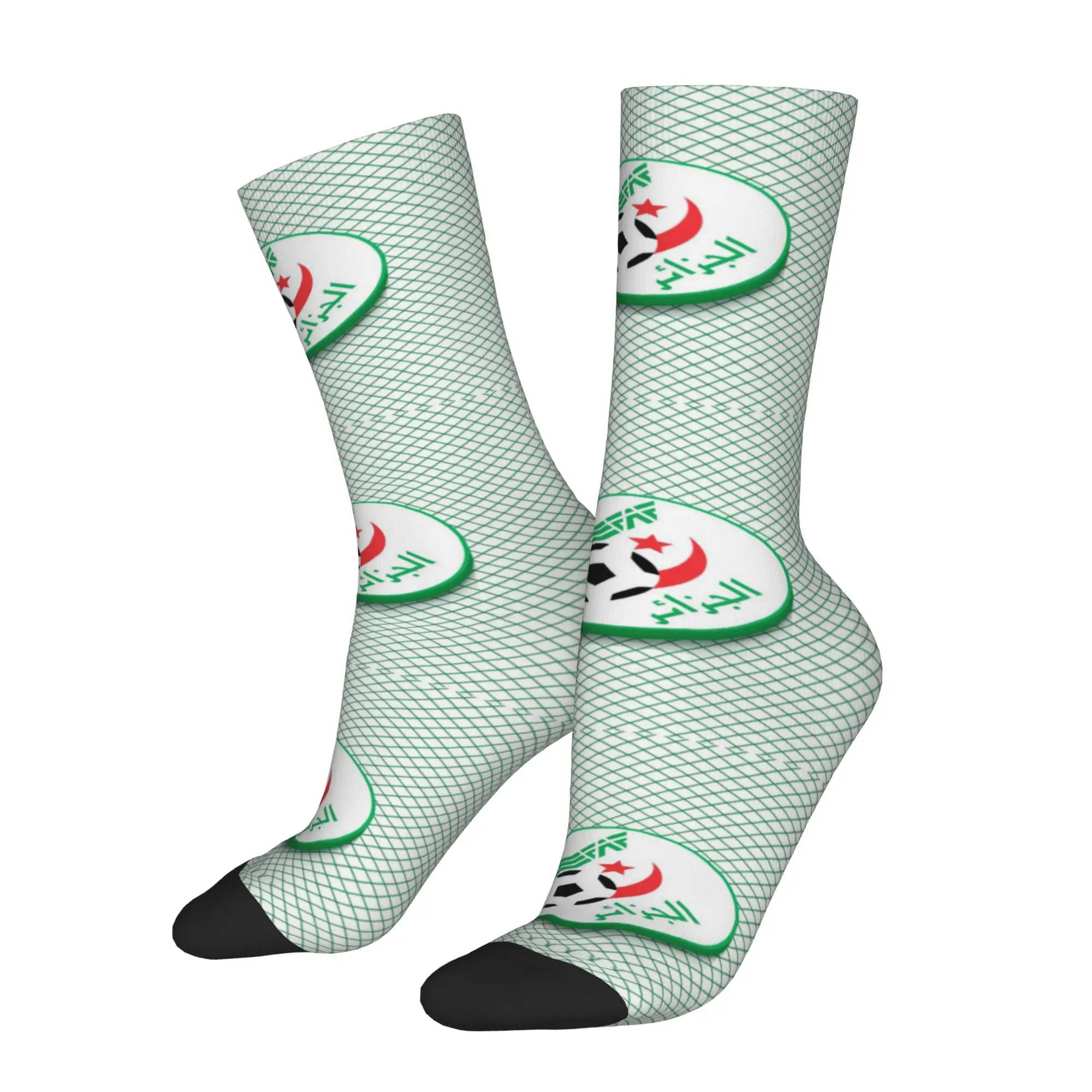 Hip Hop Vintage Algeria Crazy Men's compression Socks Unisex  Street Style Seamless Printed Funny Sock Match Day Essentials