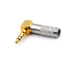 90 stopni pozłacane miedzi 3.5mm 3 polak słuchawki Stereo wtyczka Mini gniazdo Audio drut lutowniczy złącze Adapter słuchawkowy