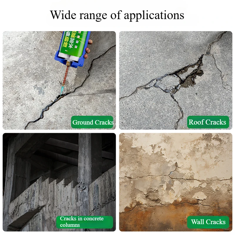 عامل إصلاح صدع الخرسانة من راتنجات الايبوكسي مكون من مكونين، طلاء مقاوم للماء لترقيع الأرض المتشققة #2