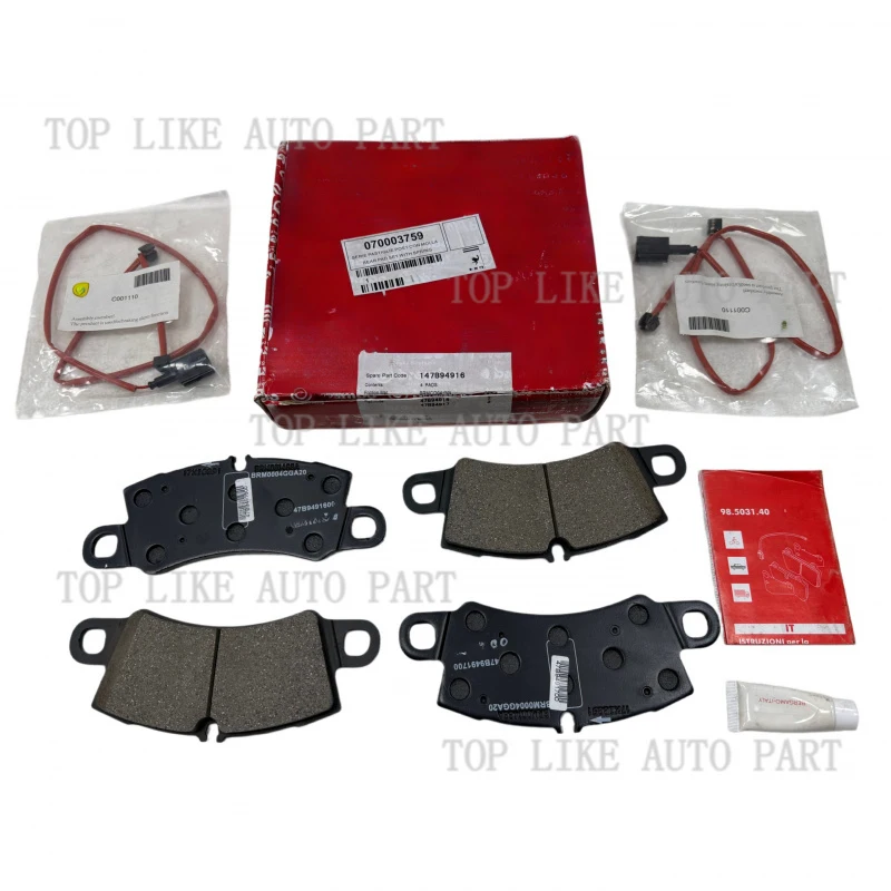Juego de pastillas de freno delanteras OEM 1PC 70003826 y pastillas de freno traseras 70003759 para Ferrari 488 GTB Pista Spider