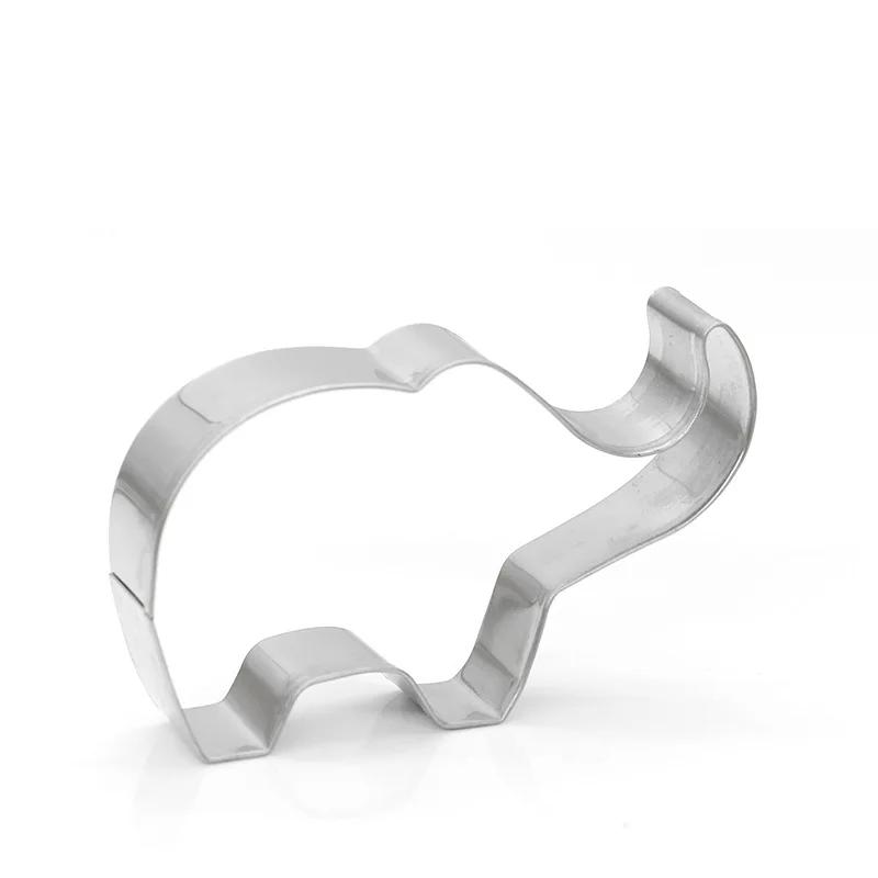 Elephant Cookie Cutter Stainless Steel Biscuit Knife Baking Fruit Kitchen Tools Mold Embossing Printing