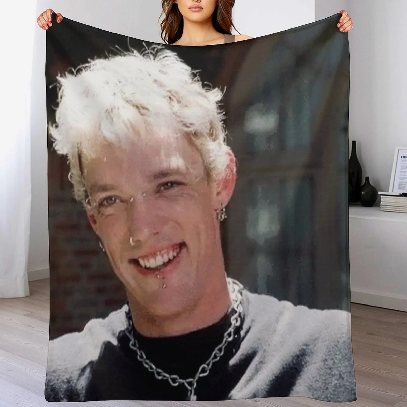 

Matthew Lillard Throw Blanket Cute Plaid Plaid on the sofa wednesday Hairy Blankets