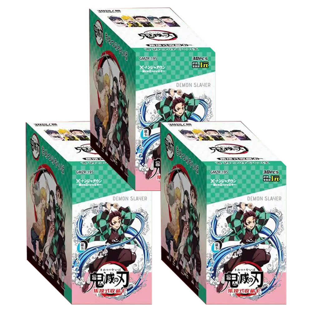 Wholesale Demon Slayer Cards Japanese TCG Anime Booster Box Kamado Nezuko Rare Board Game Kids Birthday Toy Gift