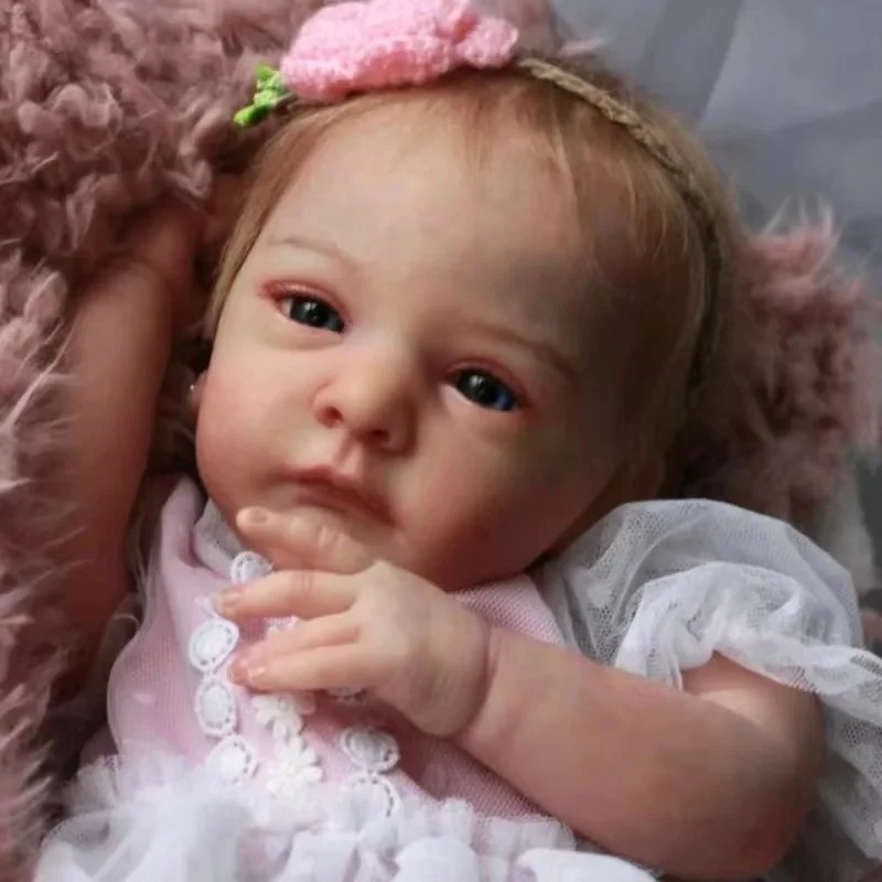 

50cm Painted Reborn Doll Kits Cuddly Unassembled Soft Vinyl Kit Reborn Handmade Lifelike Real Art Bebe Reborn Sin Pintar