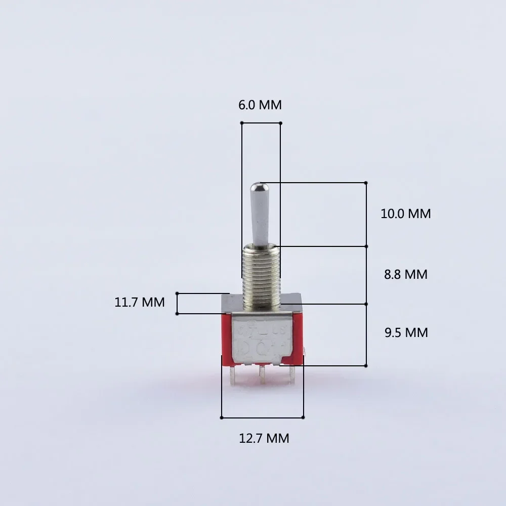 1 Piece ON-ON-ON/ ON-OFF-ON 3-way /ON-ON 2-way DPDT Mini Toggle Switch for Electric Guitar or Bass - Made in TaiWan