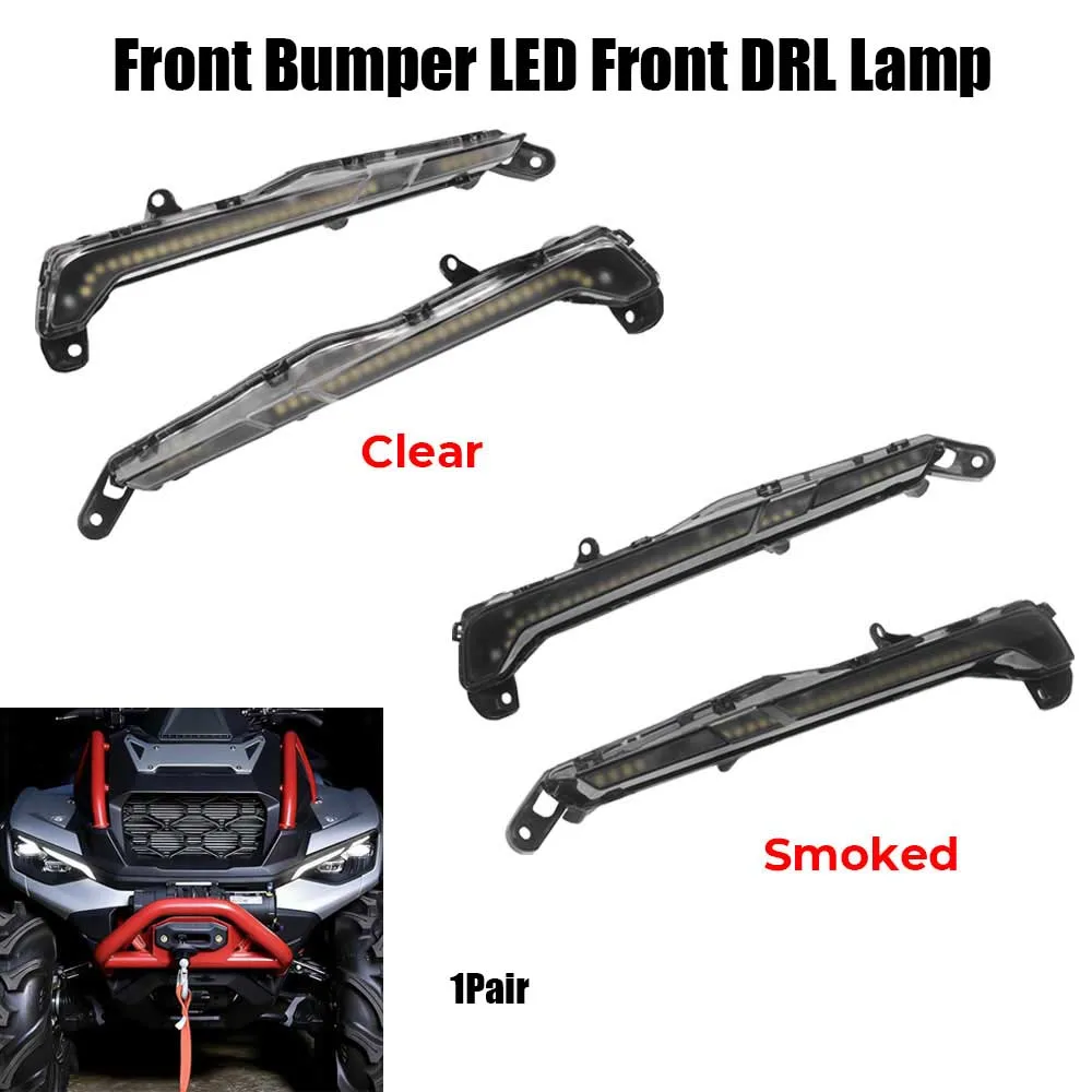 UTV Accessories Smoke Front LED DRL Daytime Running Light Auxiliary Lamps 1 Pair For Can-Am Outlander 1000R/ Max 1000R 2025-2026