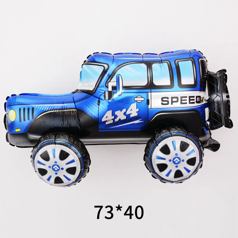 3D-Stereo-Cartoon-Bausatz Auto aus Aluminiumfolie, Hot Wheels Partyballon, Geburtstagsständer-Dekoration, 3D-Puzzle Rennauto – Detail 7