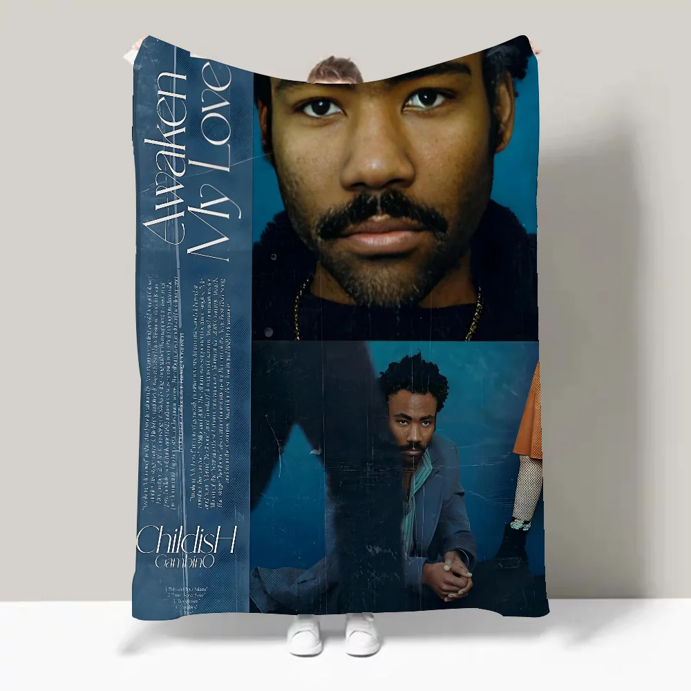 قفاز دونالد توقظ بتصميم بطانية الحب خفيفة الوزن للنوم والقيلولة وغرفة المعيشة والمكتب والأريكة وجميع المواسم