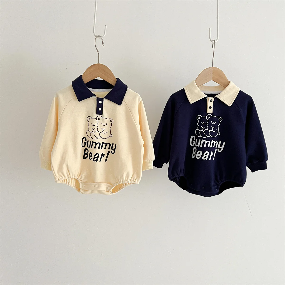 Newborn  Romper for Babies Clothing Long Sleeve Cute Cartoon  Romper Boys Girls Cotton Triangle Bodysuit 0-6-12M