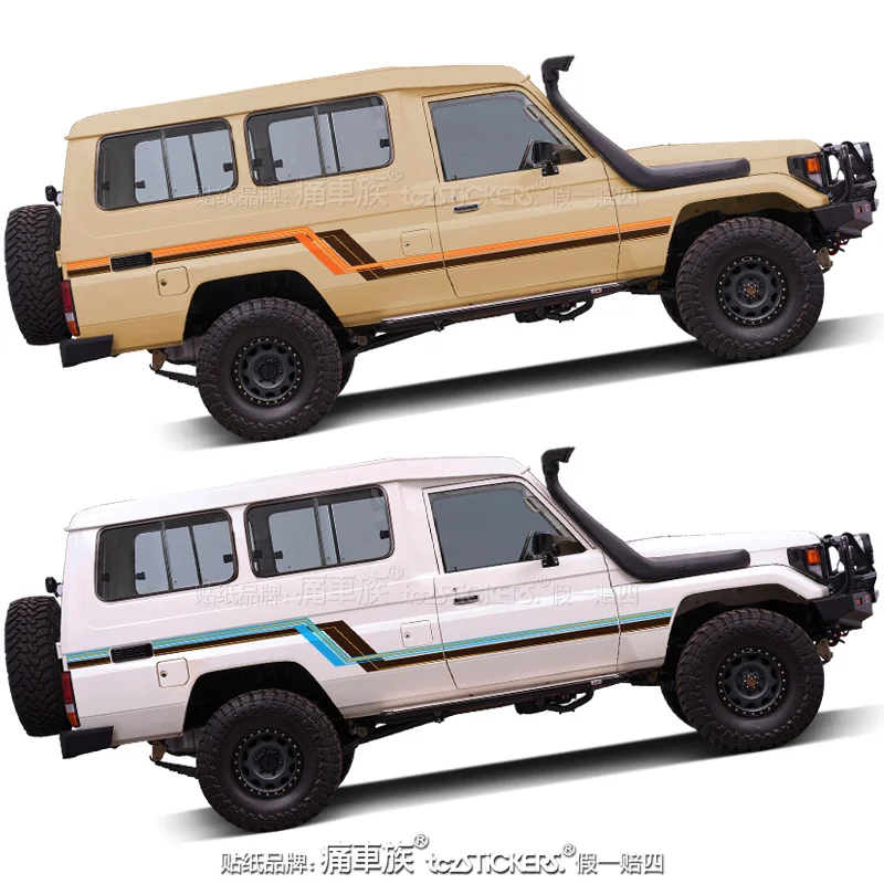 

Автомобильная Наклейка для Toyota Land Cruiser LC75, спортивная и внедорожная наклейка с индивидуальным дизайном, аксессуары