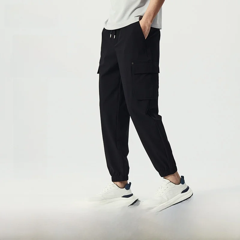 

Loose Fit Casual Workwear Pants for Men Spring Summer Sle American Retro Trendy Brand QZHIHE Long Pants Faionable Urban