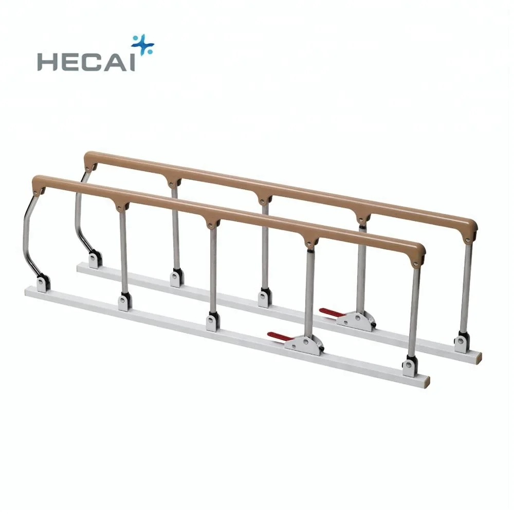 أجزاء ملحقات سرير المستشفى القابلة للطي عالية الجودة من الفولاذ المقاوم للصدأ وسبائك الألومنيوم ودرابزين جانبي للطي #3