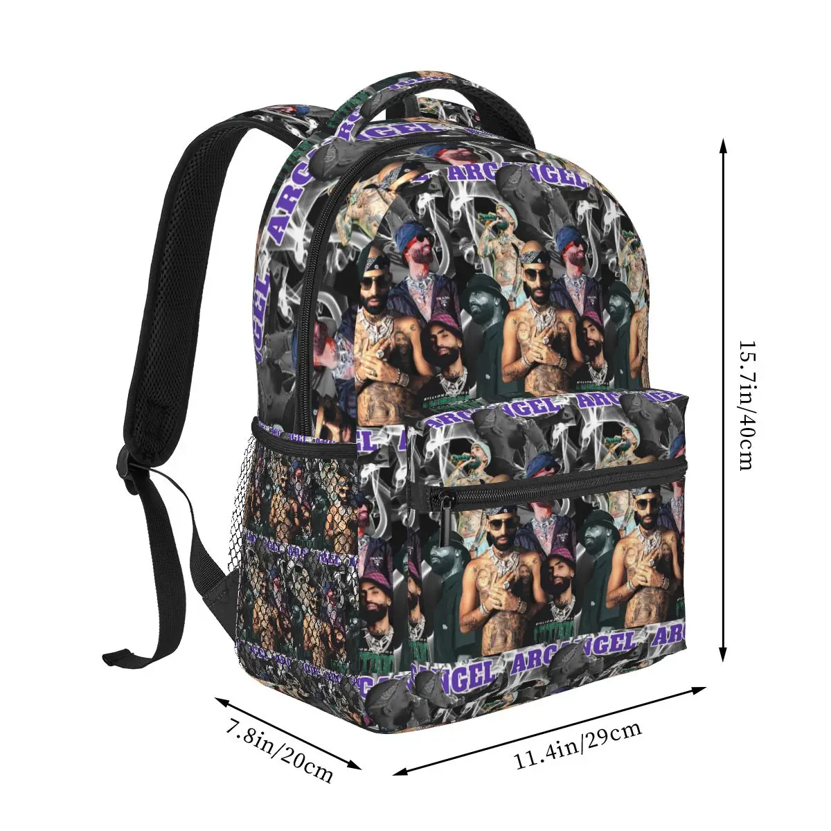 Rapper Arcangel Album Backpack Hot Sale Daypack Large Capacity Children BookBag School Bag Shoulder Bags for Men Women