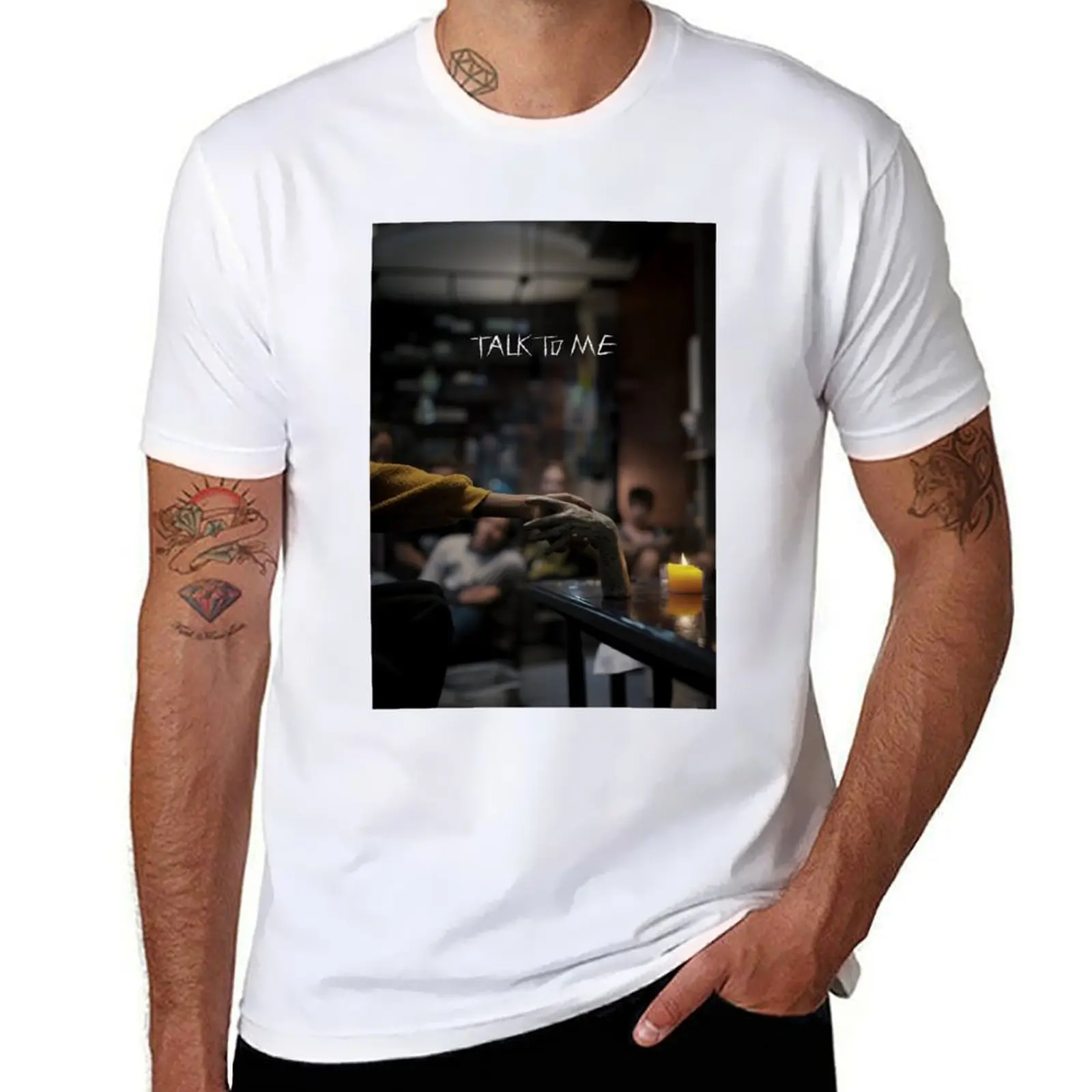 

ME 01 TALK POSTER TO T-Shirt Casual Graphic Print Tee