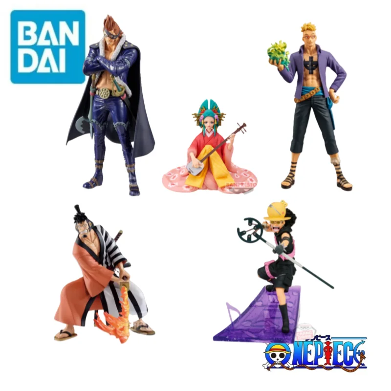 

In Stock Original Bandai Banpresto One Piece Holiday Gifts 100% Genuine X Drake Kozuki Hiyori Marco Usopp Kin Emon Figurine Toys