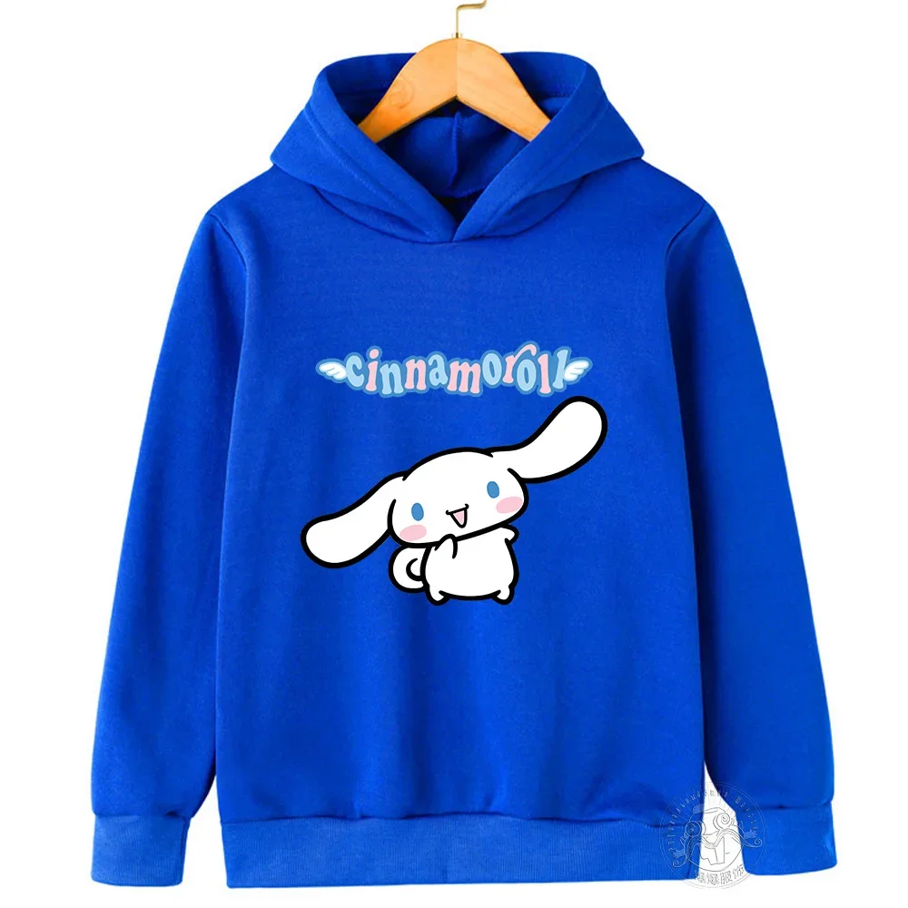 New Children's Hoodie Cartoon Printed Graffiti Sanrio Laurel Dog Spring and Autumn Boys and Girls Leisure Graffiti Daily Leisure