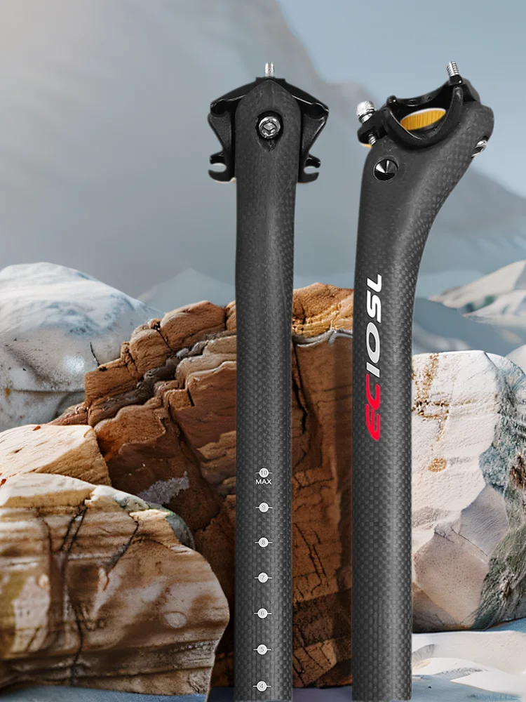 AliExpress ECIOSL Carbon Seatpost 27.2/31.6mm Matte 3K Carbon Fiber MTB/Road Bicycles Carbon Fiber Seat Post Light Seat Tube