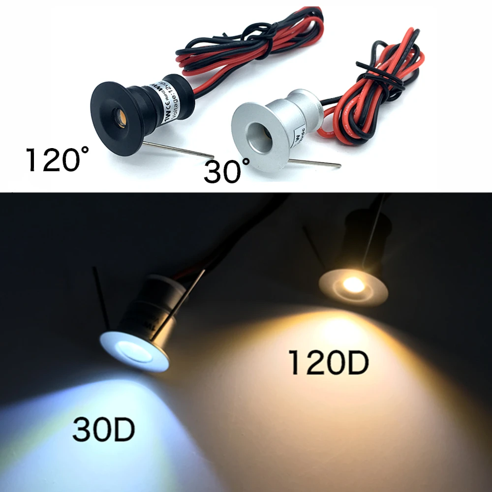 Mini oprawy typu downlight Led 12V Ip65 na zewnątrz lampy punktowe do domu wpuszczane spoty lampa schodowa reflektor z AC110-220V kierowcy