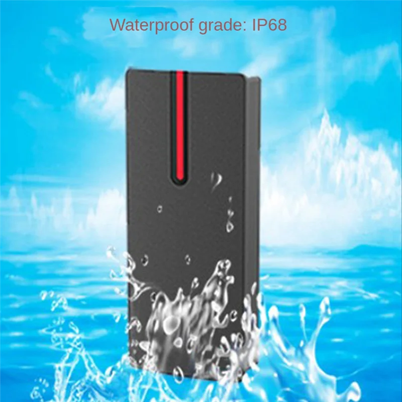 

IP68 Waterproof IC Card Reader 13.56Khz Proximity Card Access Control Slave Reader Support Wiegand 26/34 Output Rare