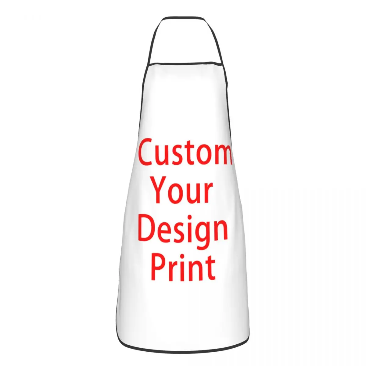 Custom Your Design Apron Women Men Unisex Bib Customized Logo Printed Cooking Kitchen Tablier Cuisine Chef Painting