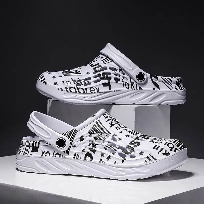 حجم كبير 48 49 رجل قباقيب الصنادل نعال شاطئ الصيف حذاء للحديقة الرجال والنساء في الهواء الطلق الترفيه الشرائح قباقيب الصنادل الناعمة #2